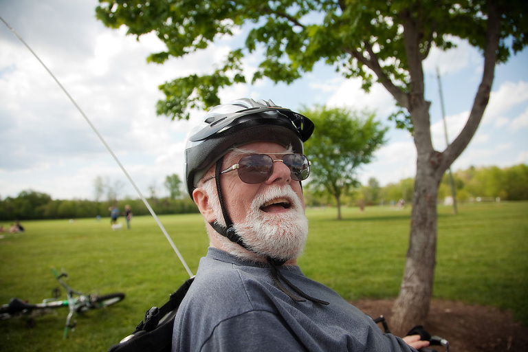 photographing retirees
